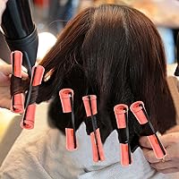 Vista 7 de WILLBOND 60 varillas cortas permanentes de cabello natural con banda de goma elástica, kit de ondas frías de plástico antideslizante para mujer