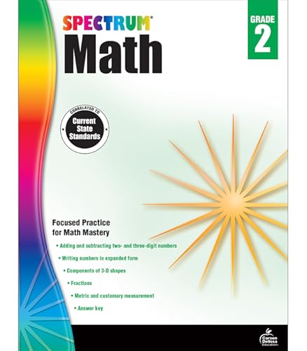 Spectrum | Math Workbook | Grade 2, Printable | Digital Educational Resources