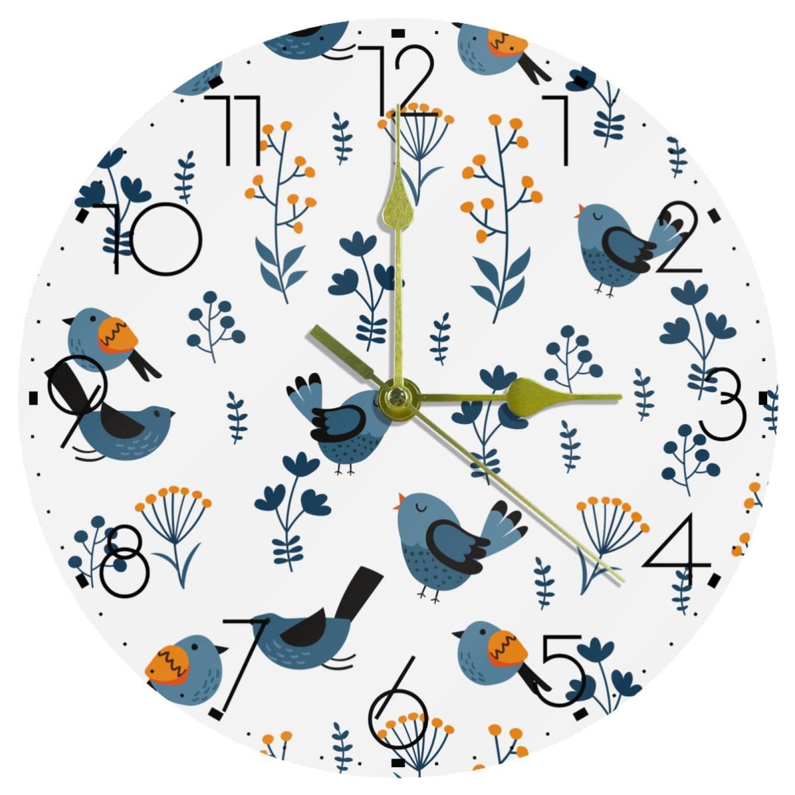 Horloge de salon décorative Spring Bird pour une ambiance de maison douce