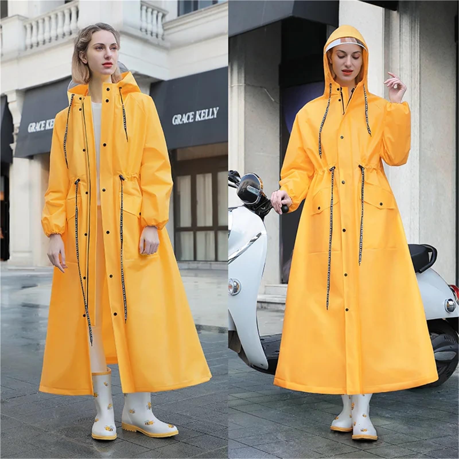 Poncho Antipioggia Impermeabile For Adulti, Da Donna, Da Uomo E Da Donna, Singolo, Lungo, Completo, Nuovo, Poncho Antipioggia Da Ciclismo, Da Donna, Impermeabile