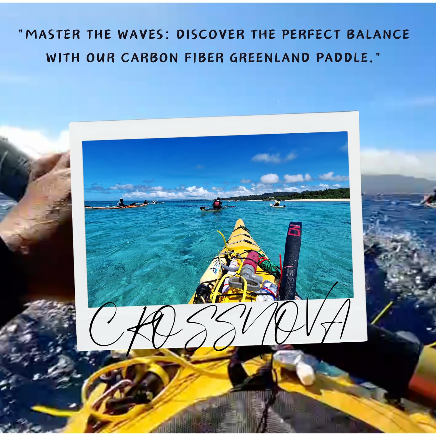 Amazon | CROSSNOVA カーボン製 グリーンランドパドル 220cm｜超軽量