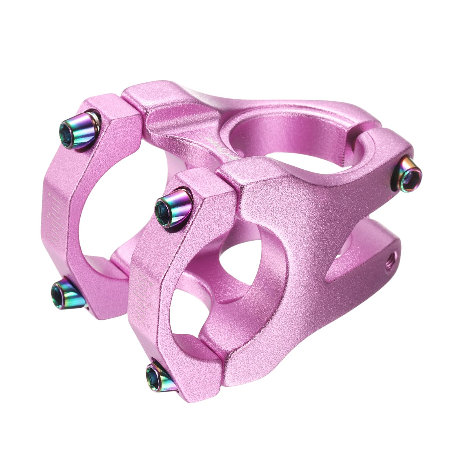 sourcing map 31.8mm Bike Stem 35mm Aluminum Alloy Bicycle Handlebar Stem for Mountain Road Bikes BMX MTB Cycling, Pink