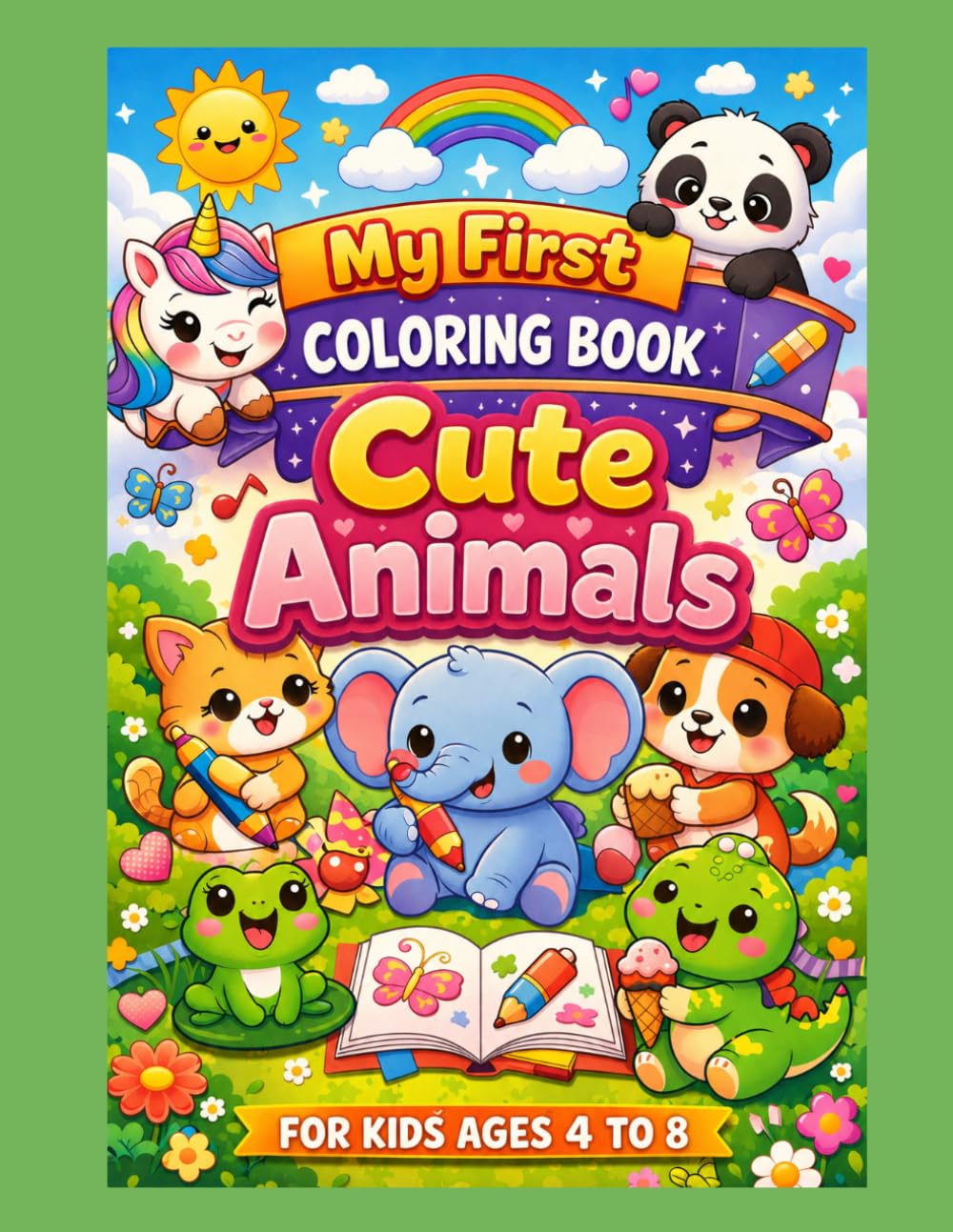 My First Coloring Book: Cute Animals