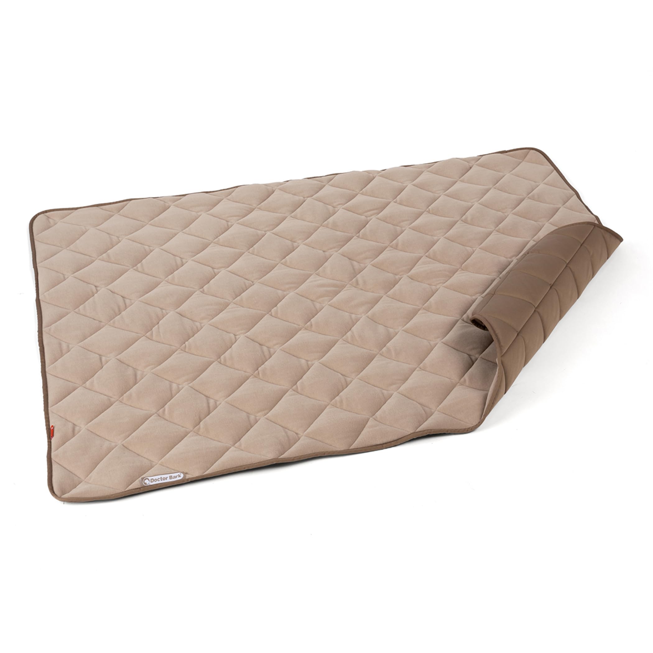 Doctor Bark Hundedecke Fleece Wendedecke - Flauschige, robuste Hundematte für große Hunde - Liegedecke, waschbar bis 95°C (Goldbraun, XXL - 140x110 cm)