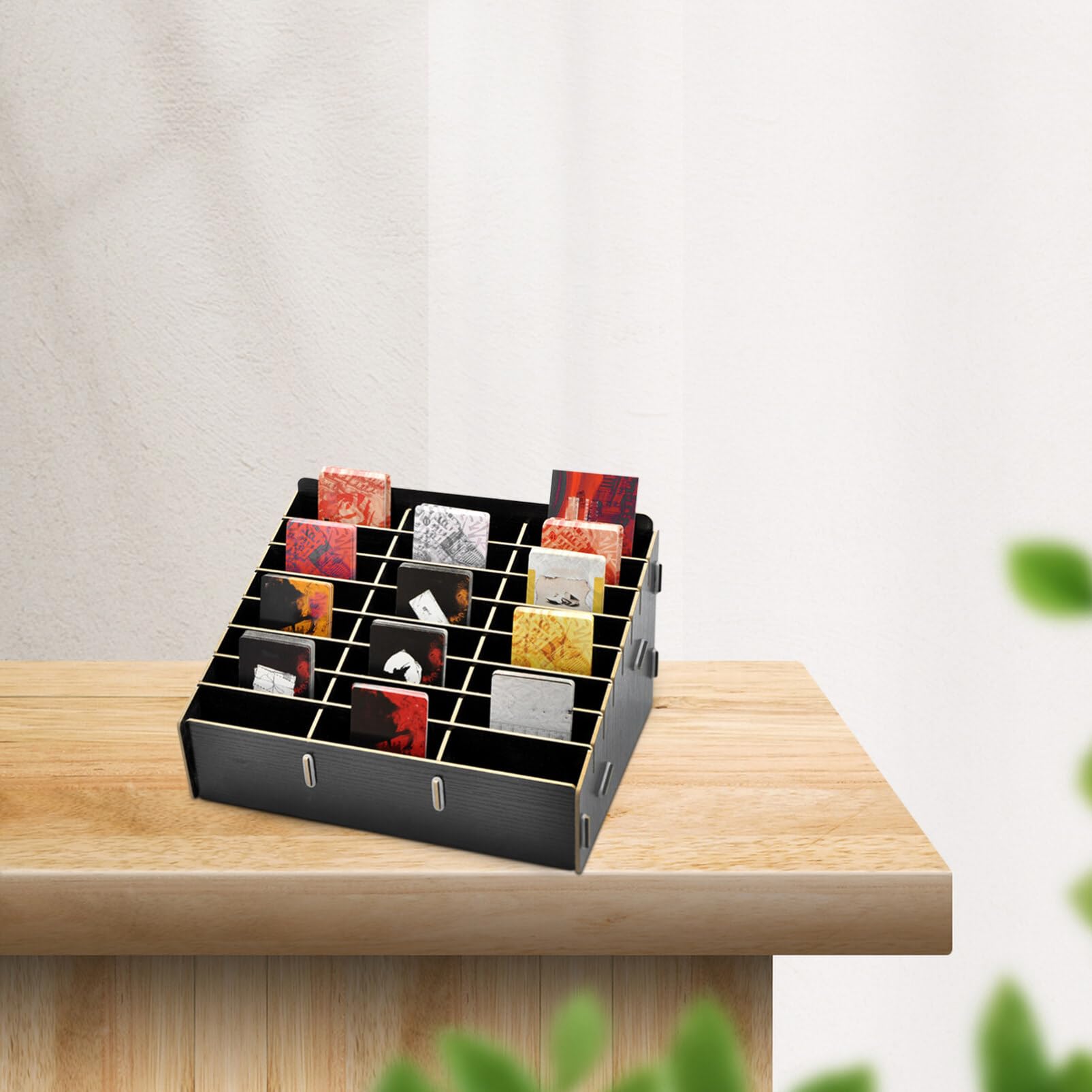 Tofficu Handy Organizer Aus Holz - Mit 45 Fächern Für Büro & Schule