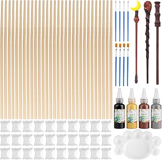 RVLZKCPG Juego de 30 varita mágica de madera, juego de manualidades para niños, para fiestas de cumpleaños infantiles, regalo para niños
