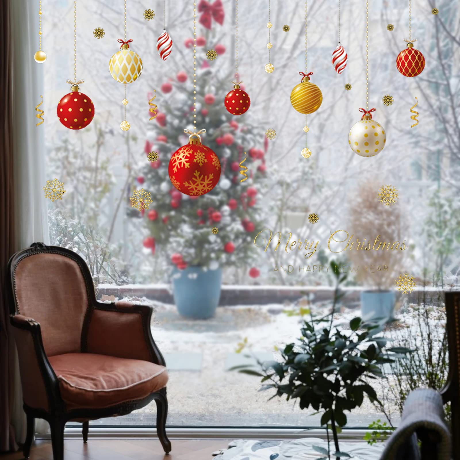 Amazon | 【Charming Club】ウォールステッカー クリスマス 飾り 静電