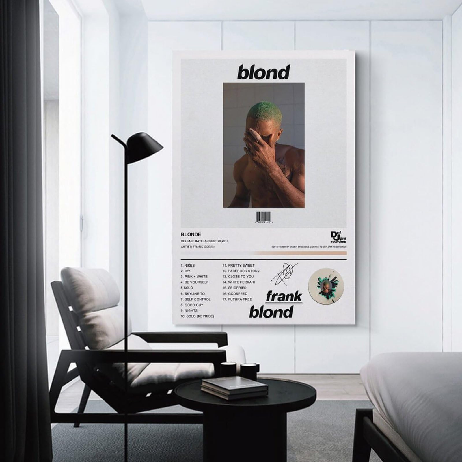 Amazon.com: BATWHO Frank Ocean Poster BLONDE Album Canvas Poster