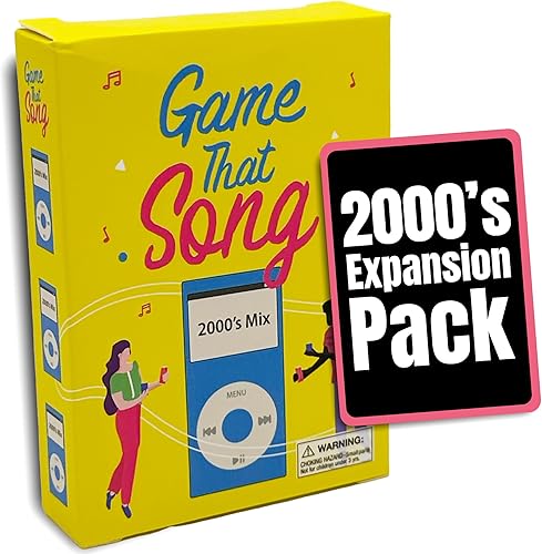 Game That Song Expansión de mezcla de 2000, 50 cartas nuevas, juego de cartas de música para familiares, adultos y adolescentes. Divertida diversión