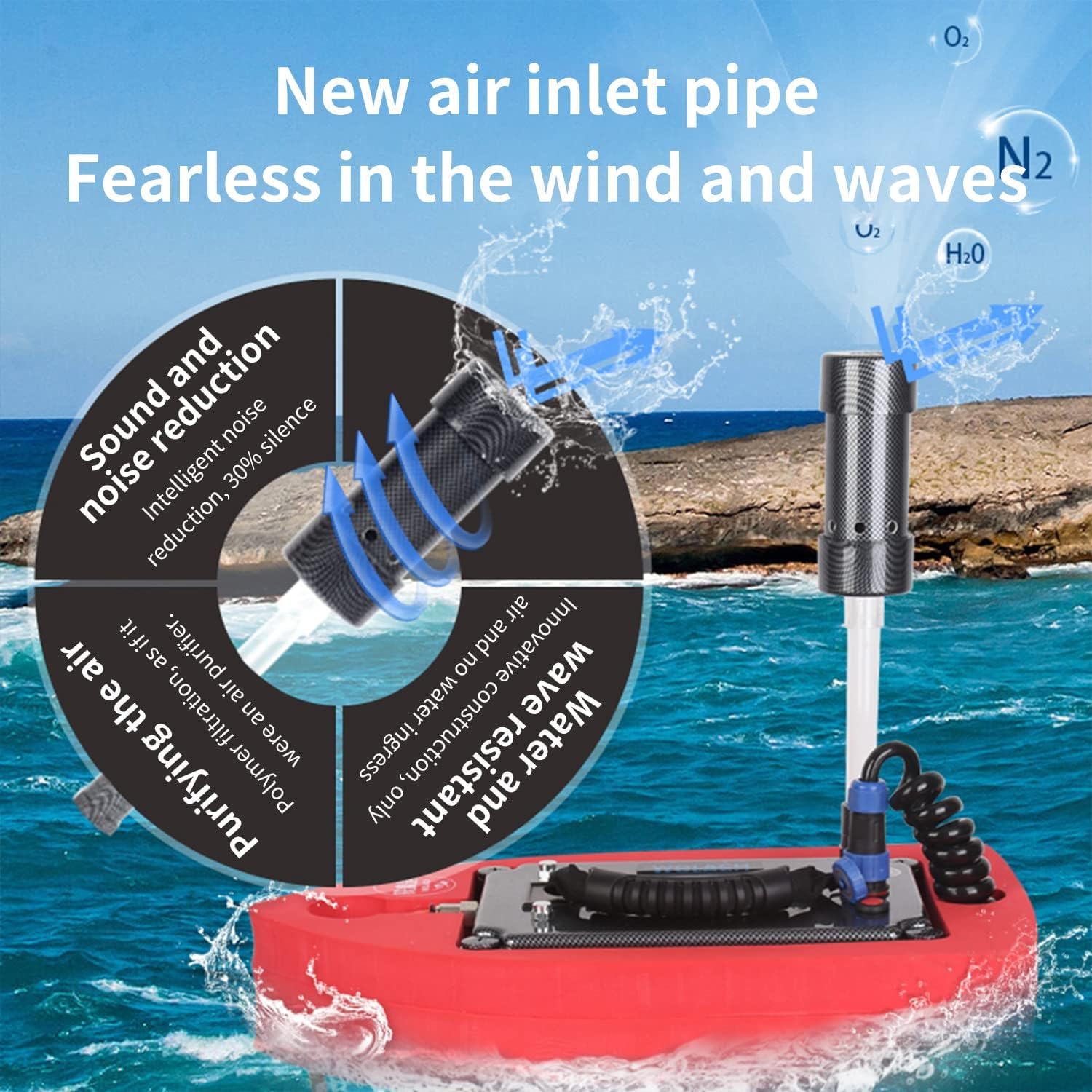 819 Tankless Scuba Diving System, Scuba Underwater Breathing System, Rechargeable Scuba Diving Tanks Portable Tanks Diving System, Waterproof Air Compressor