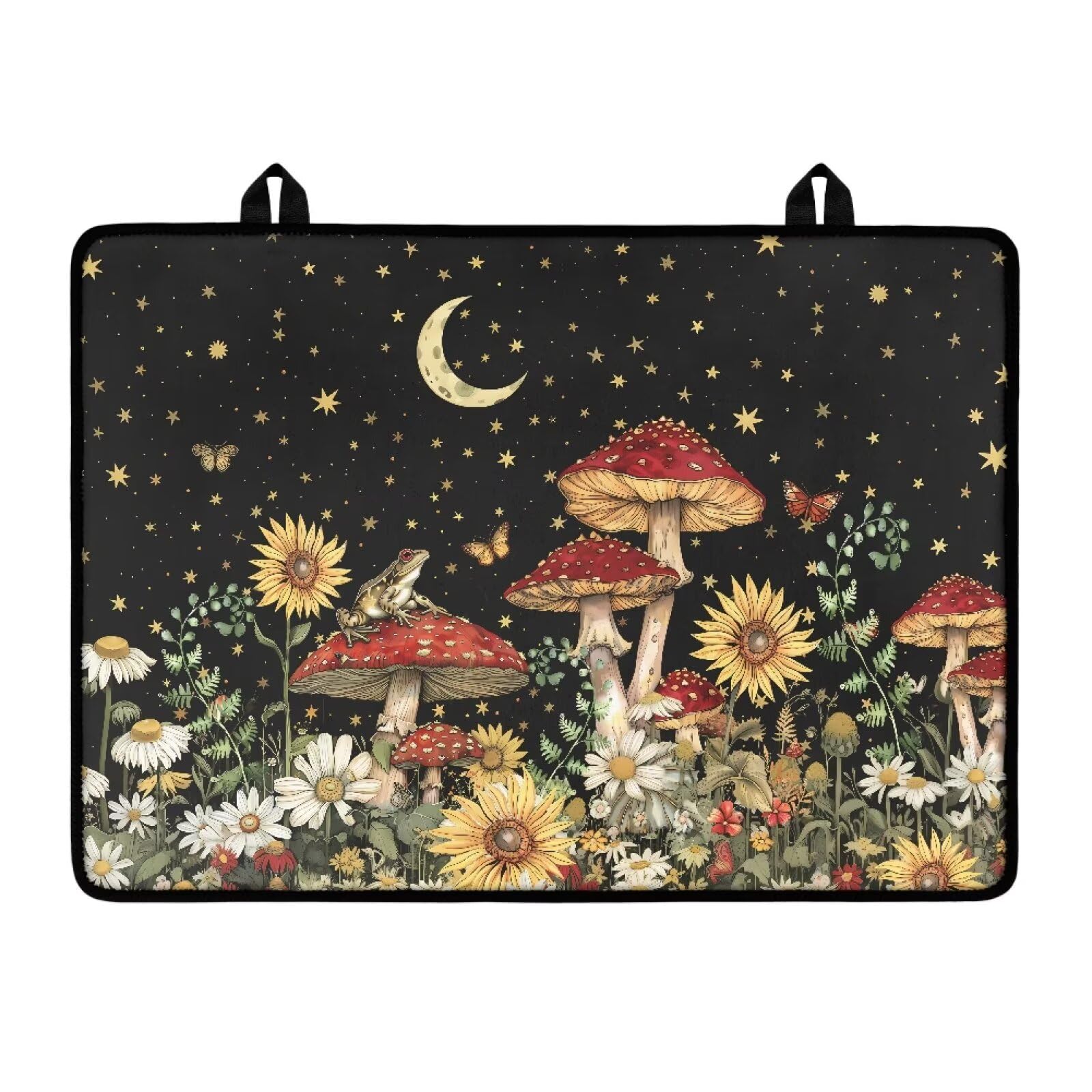 Mushroom Stove Top Covers for Gas Burners, Wear Resistant Electric Stove Top Cover, Anti Scalding Flat Range Stovetop Protector, Thick Dish Drying Mat, Easy to Clean