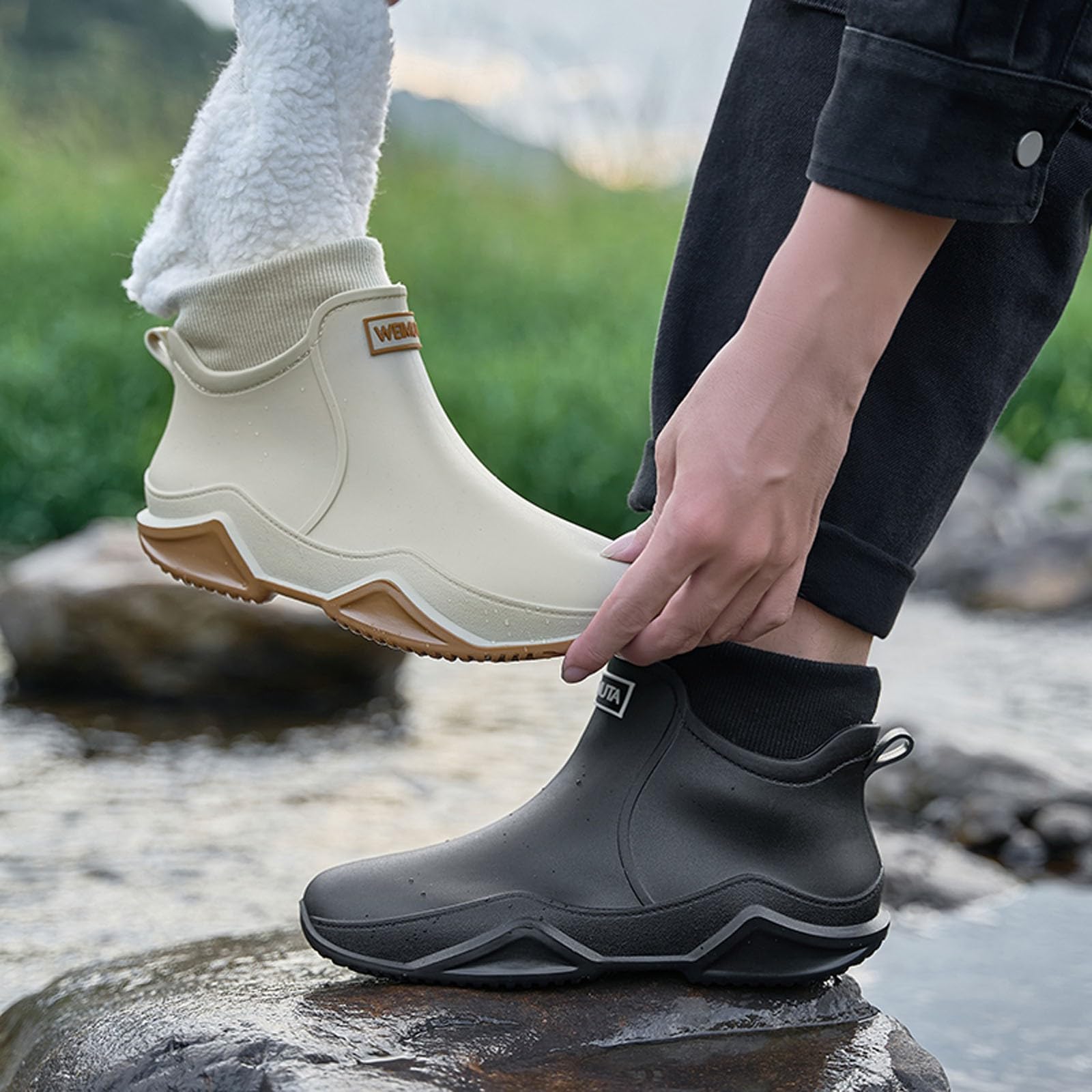 Generisch Paare Winter Einfarbig Spitze Stiefel Warme Lässige Temperament Stiefel