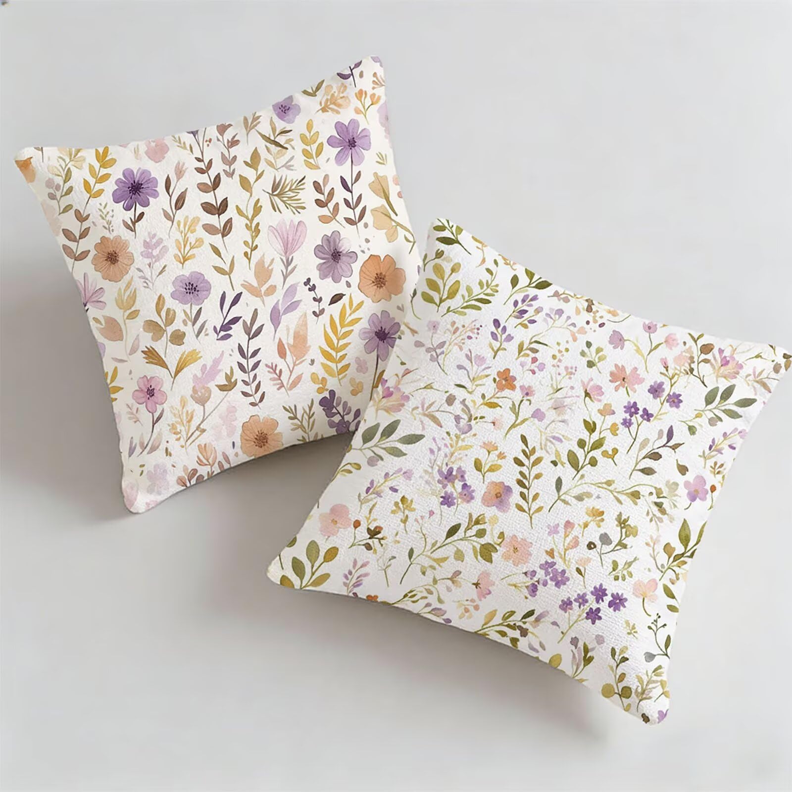 Taie d'oreiller décoratif extérieur 80x80cm imperméable fleur pour housse de canapé