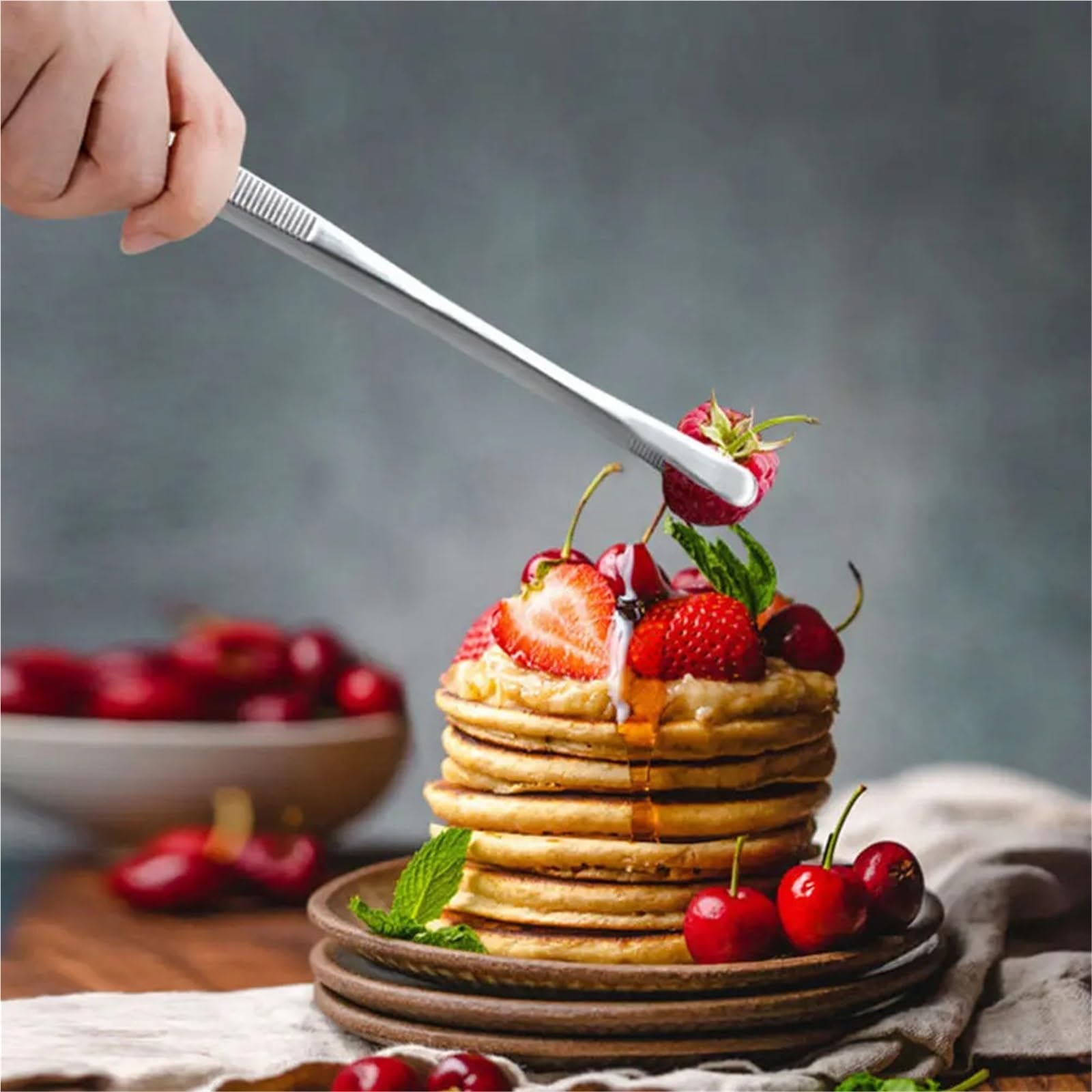 5 Stück Edelstahl-Lebensmittelzange Für Kochen