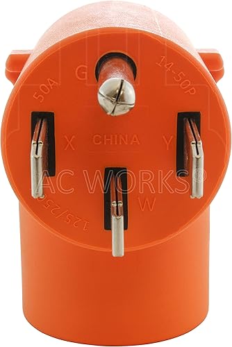 Miniatura 3 de AC WORKS RangeRVGenerator 14-50P Enchufe a 6-30R Adaptador de conexión HVAC de 30 amperios y 250 voltios (compacto)