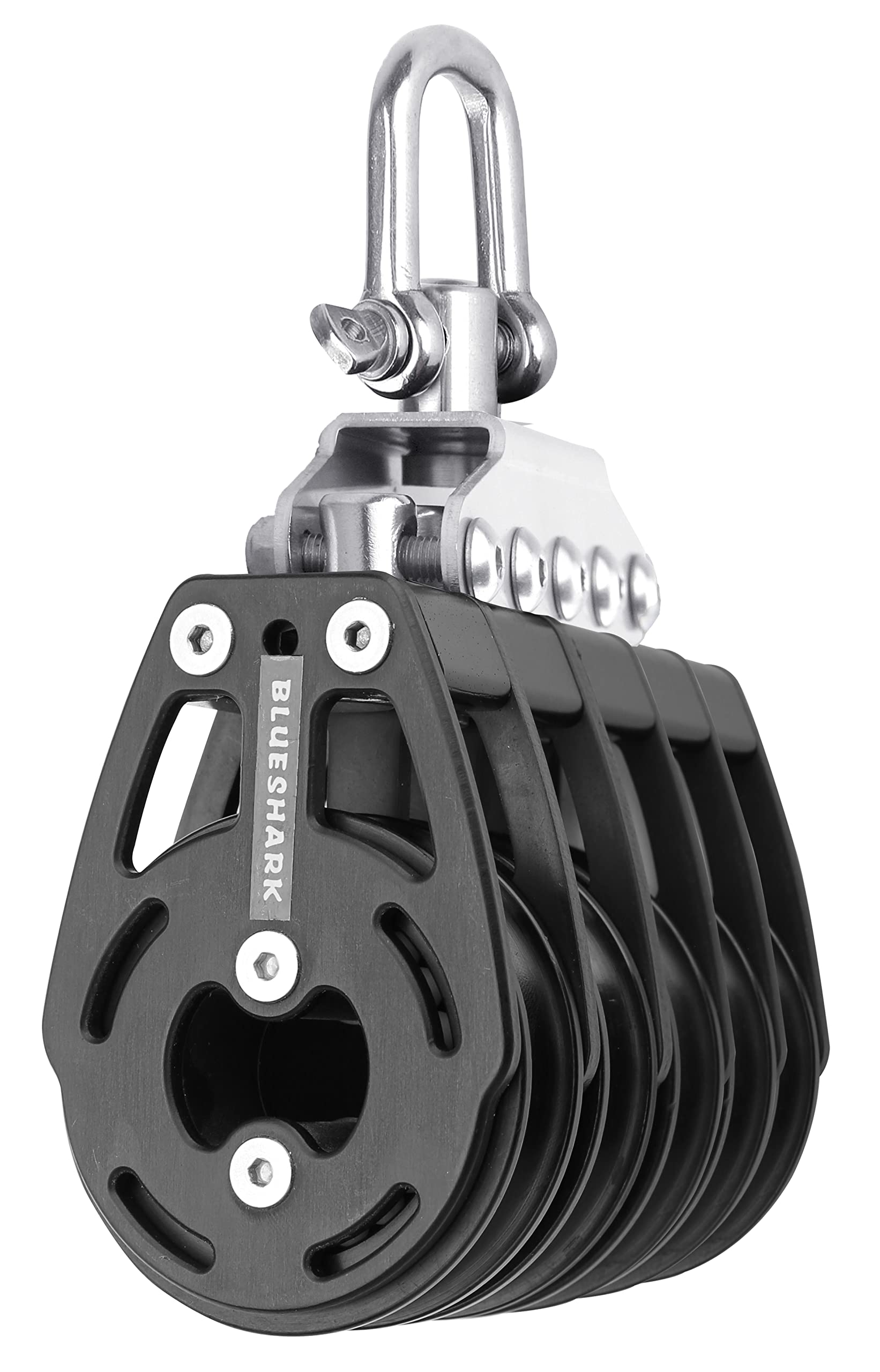 Blue Shark 57mm Five Sheave Swivel Aluminum Sailing Block Choose Quantity (1-Pack) 2341-S