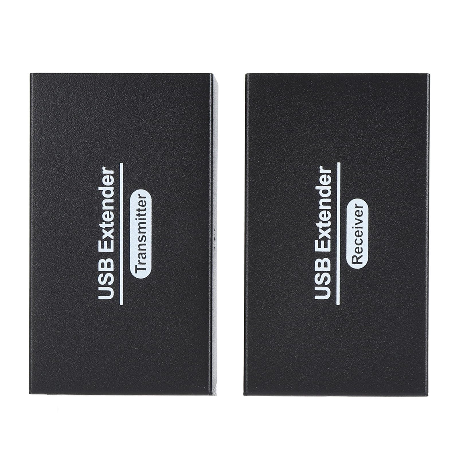 XUMIUZIY USB Ethernet RJ45 LAN Extrender, CAP i Game 480 Mbps 262ft USB Extender 4 2.0 Hub dla Myszy (wtyczka UE)