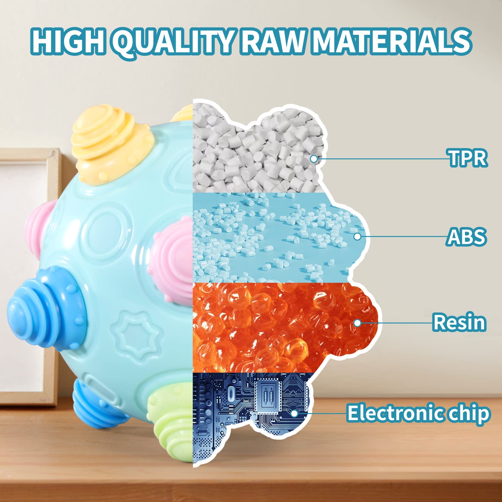 Baby ToyBumble Ball For Babies,Toddlers Toy Ball Dancing Bumpy & Interactive