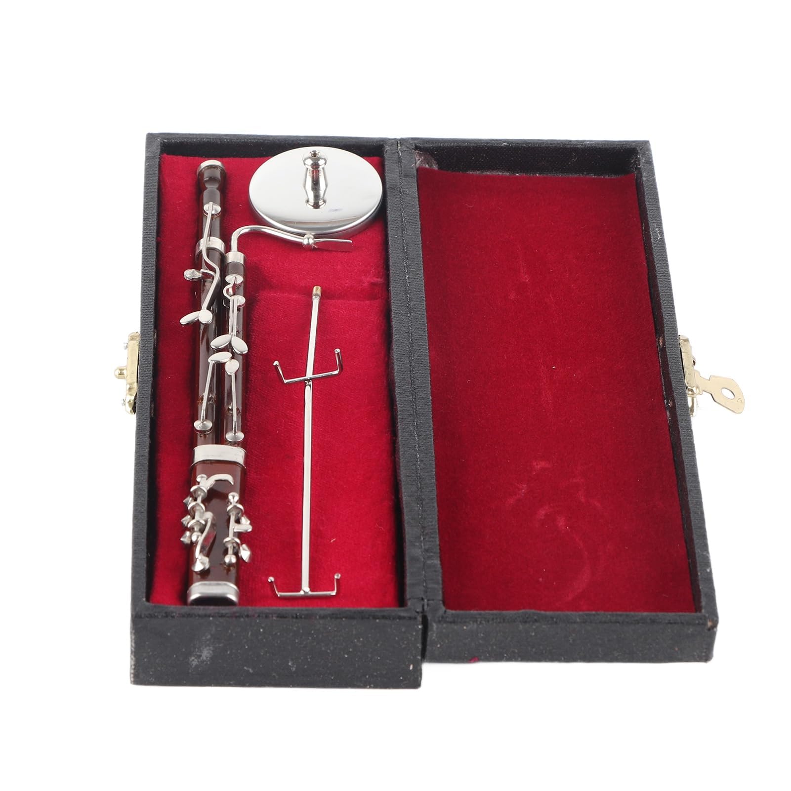 Fagott Ornamente,Burgunder Bakelit Fagott Ornament Dekoration Miniatur Dekoration Mini Musikinstrument Modell Handwerk 17cm