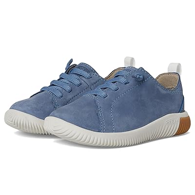 KEEN Kids KNX Leather Sneaker (Little Kid/Big Kid) Kids Shoes Coronet Blue/Vapor