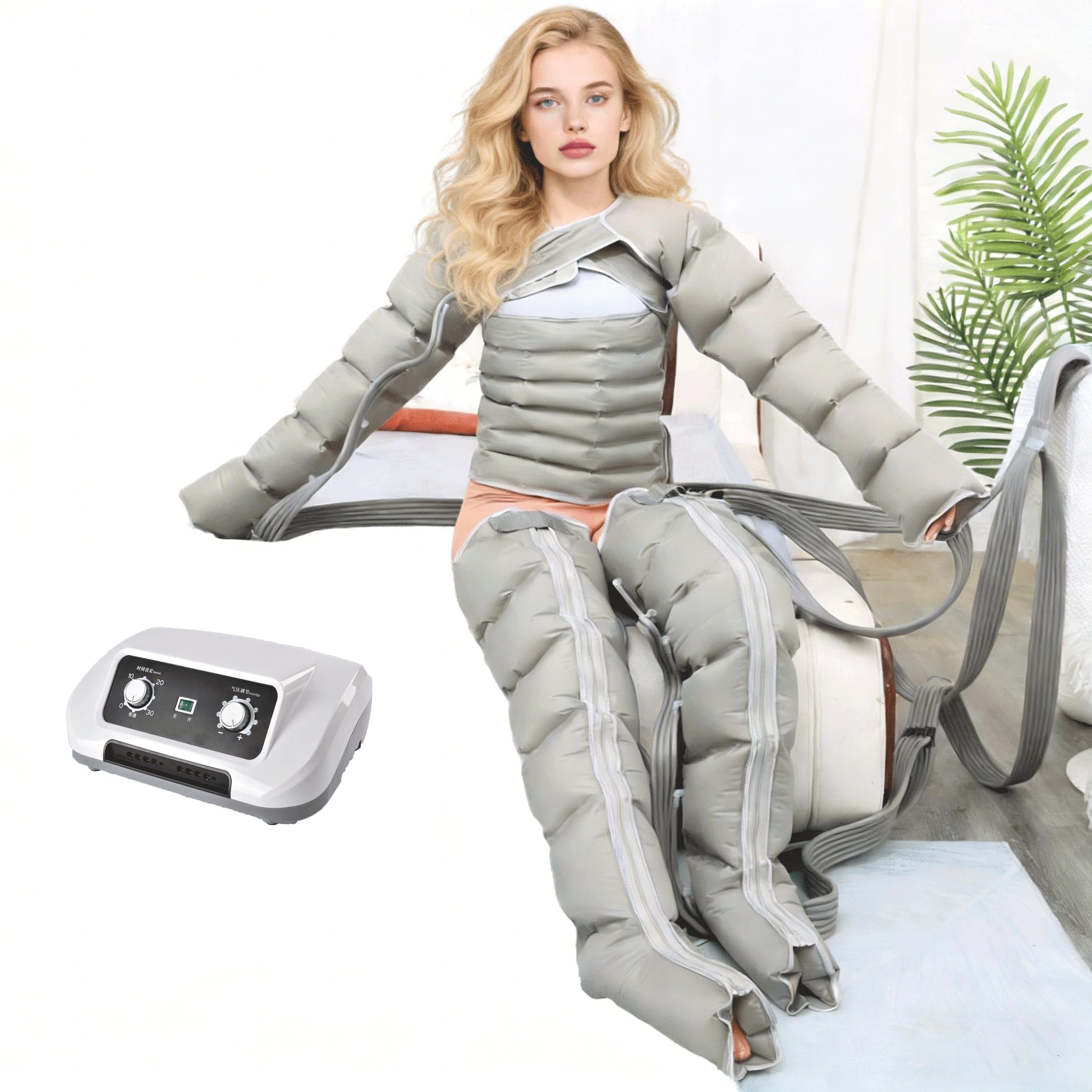 SXSLTSA Leg Massager for Circulation, Compression Boots for Legs, Lymphatic Drainage Massager Legs Quick Recovery
