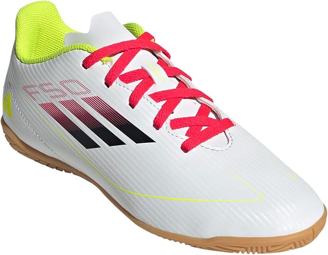 adidas Unisex-Kids F50 Club Indoor, Turbo/Aurora Black/Platin