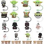12 Pcs Space Wars Straw Covers Cap for 9-10mm Straws Fit Stanley Cup 40 oz 30 oz Tumbler with Handle, Reusable Drinking Straw Plugs, Stanley Accessories Straw Topper for Kids Party Favor