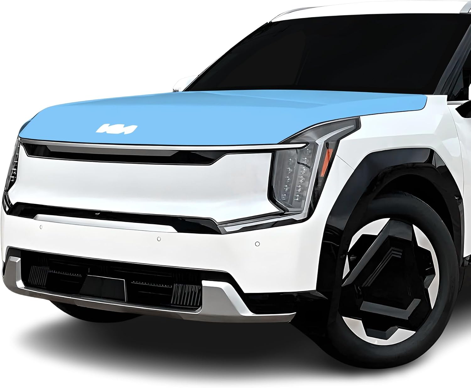 BOGAR TECH DESIGNS for Kia EV9 (Land) 2024+ Front Sides Premium Paint Protection PPF Film Kit Cover, Clear Bra