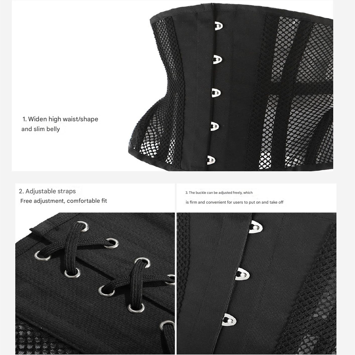 Corsetto Donna Cintura Modellante per La Pancia, Corsetto in Lattice, Sottoseno, per Allenamento Sportivo, Guaina Modellante