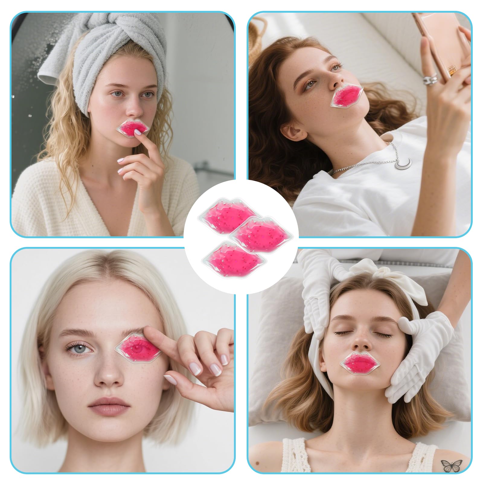 Reusable Lip-Shaped Hot and Cold Gel Pack