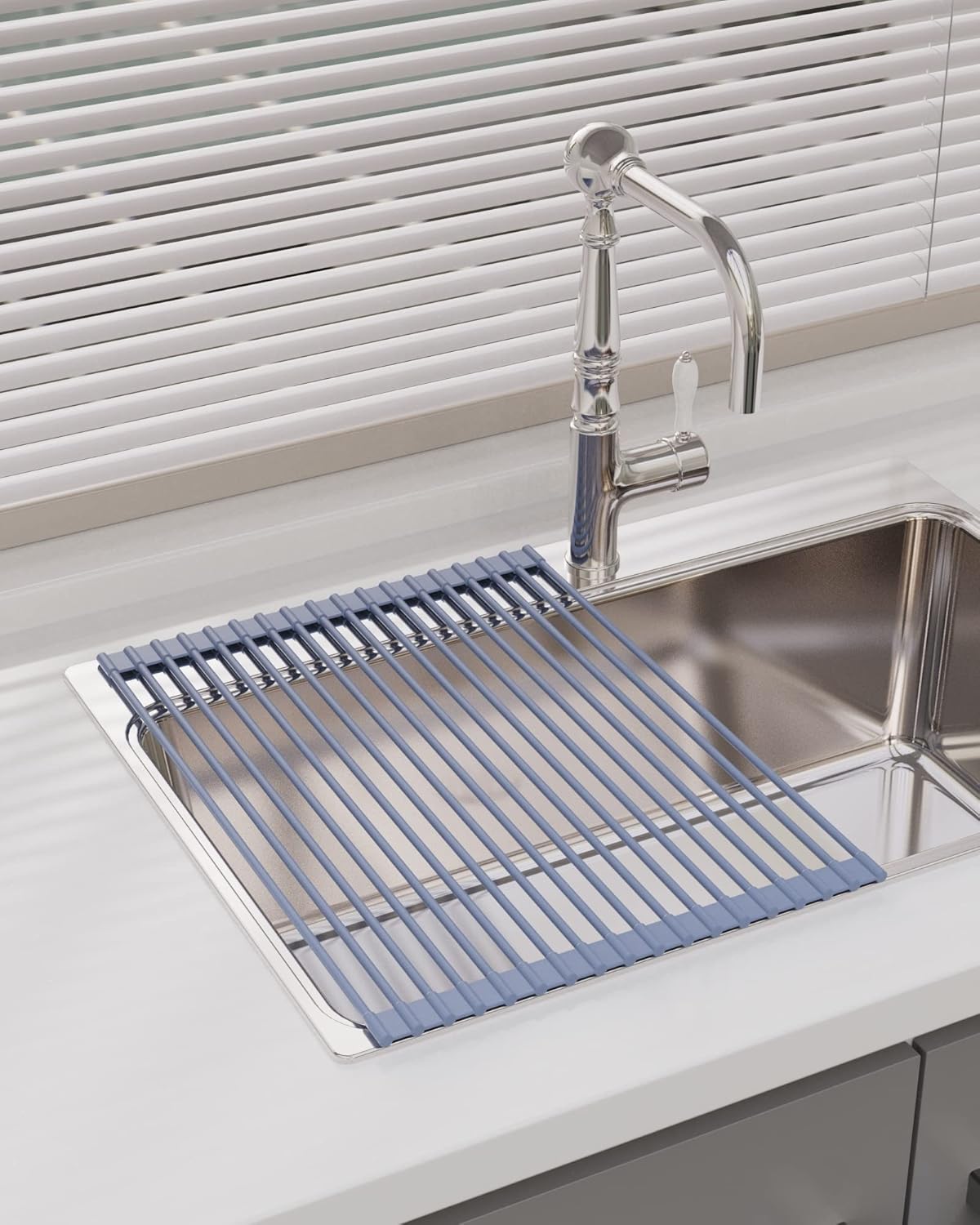 UBENKAKU Roll up Dish Drying Rack Over The Sink Kitchen