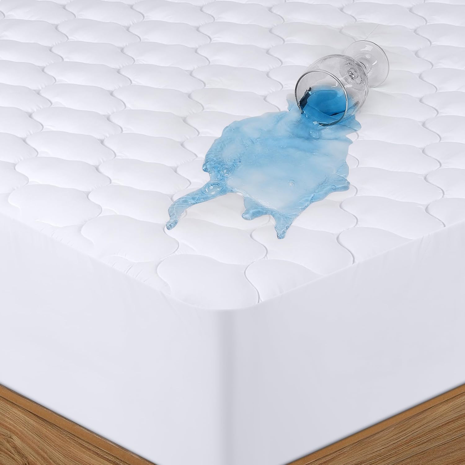 Utopia Bedding Quilted Fitted Waterproof Queen Mattress Protector