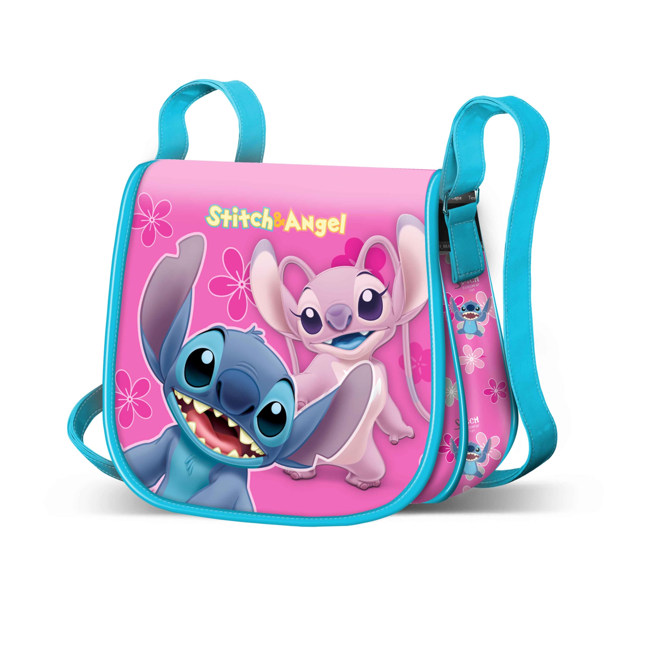 Lilo i Stitch Match Muffin -Mini Torebka na Ramię, Różowa, 16,5 x 16,5 cm