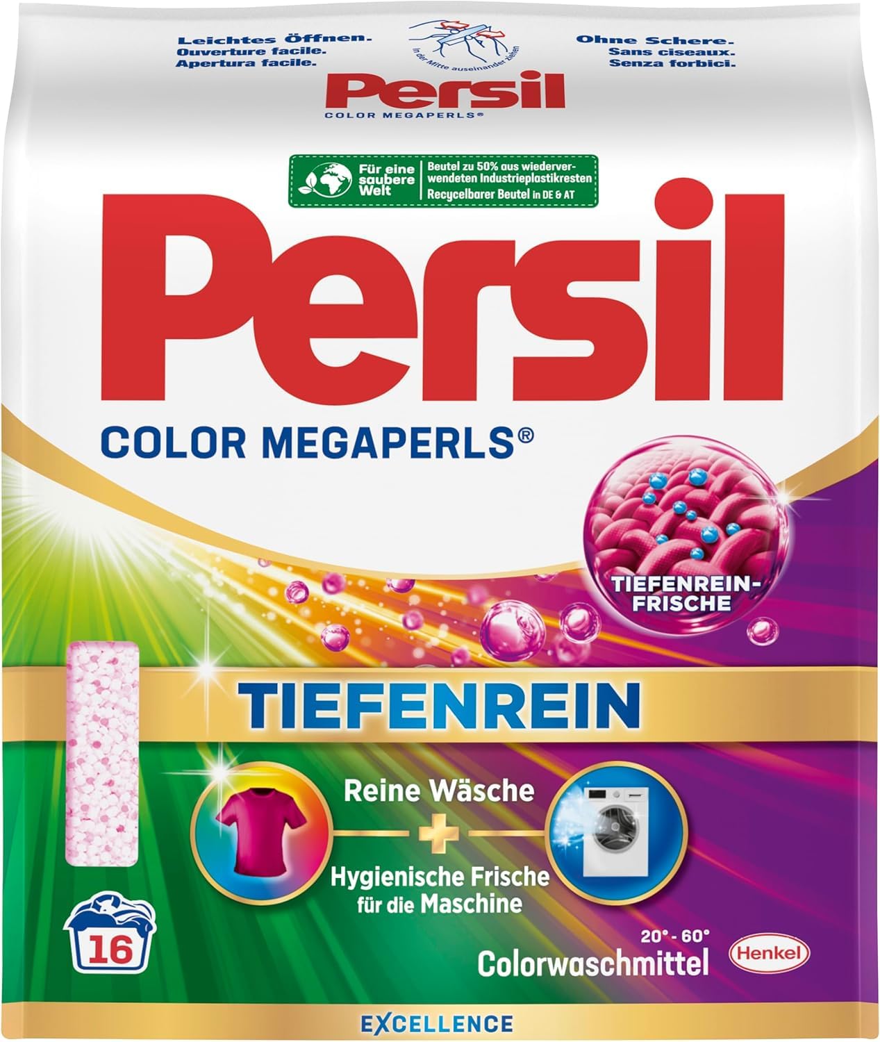 Persil Color Megaperls - 16 Loads | 1.12 Kg | Color Detergent with Deep-Clean Freshness | For Clean Laundry & Freshness