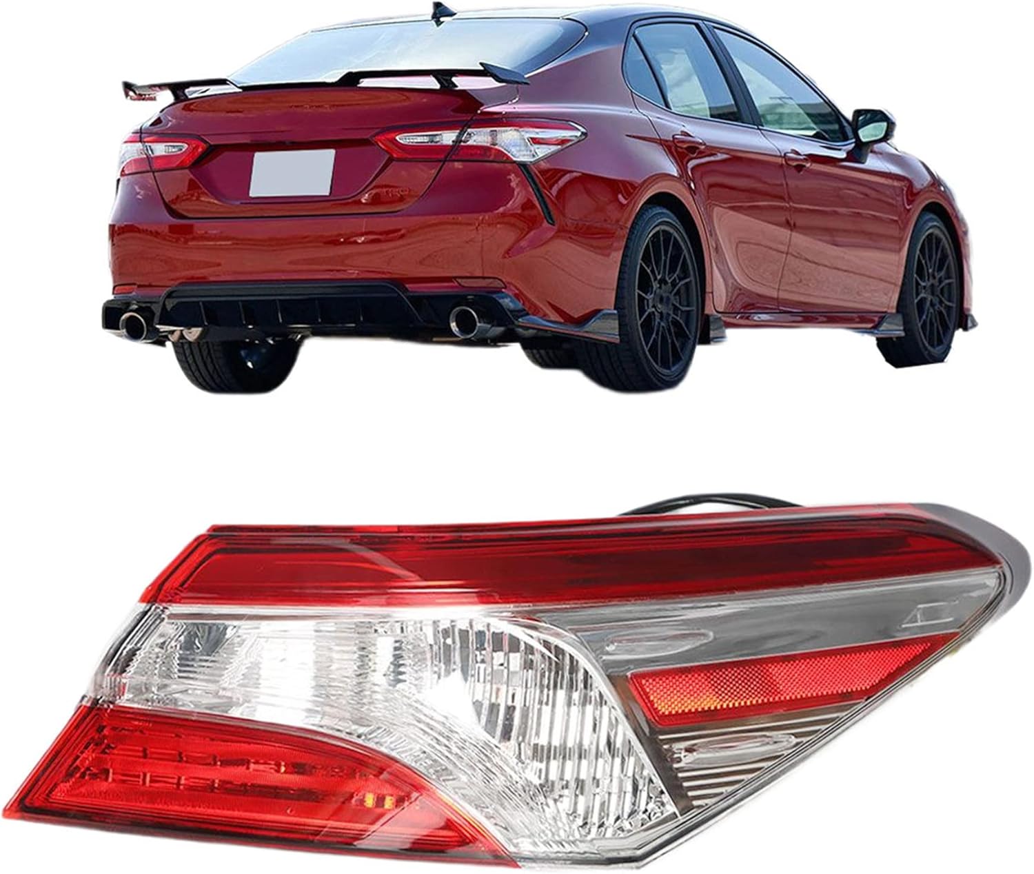 WFLNHB Right Side Tail Light Assembly Replacement for Toyota Camry 2018 2019 2020 Passenger Side Rear Tail Light Lamp 8155006720 TO2805134