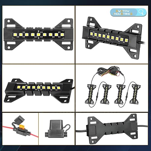 Miniatura 8 de Luces de caja de camión, 4 cápsulas, kit de barra de luz LED SWATOW INDUSTRIES Truck con interruptor de recogida de luces traseras de carga
