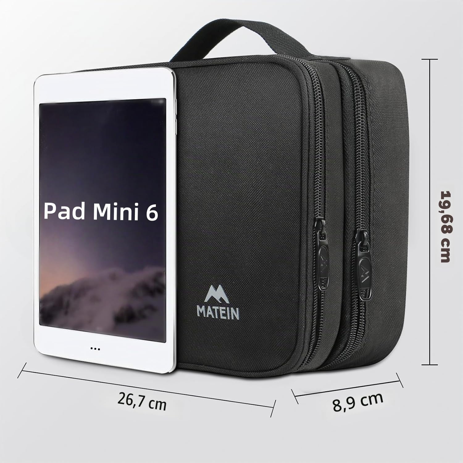 MATEIN Borsa Organizer Cavi da Viaggio Doppio Scomparto Custodia Porta Cavi — immagine 6 di 11