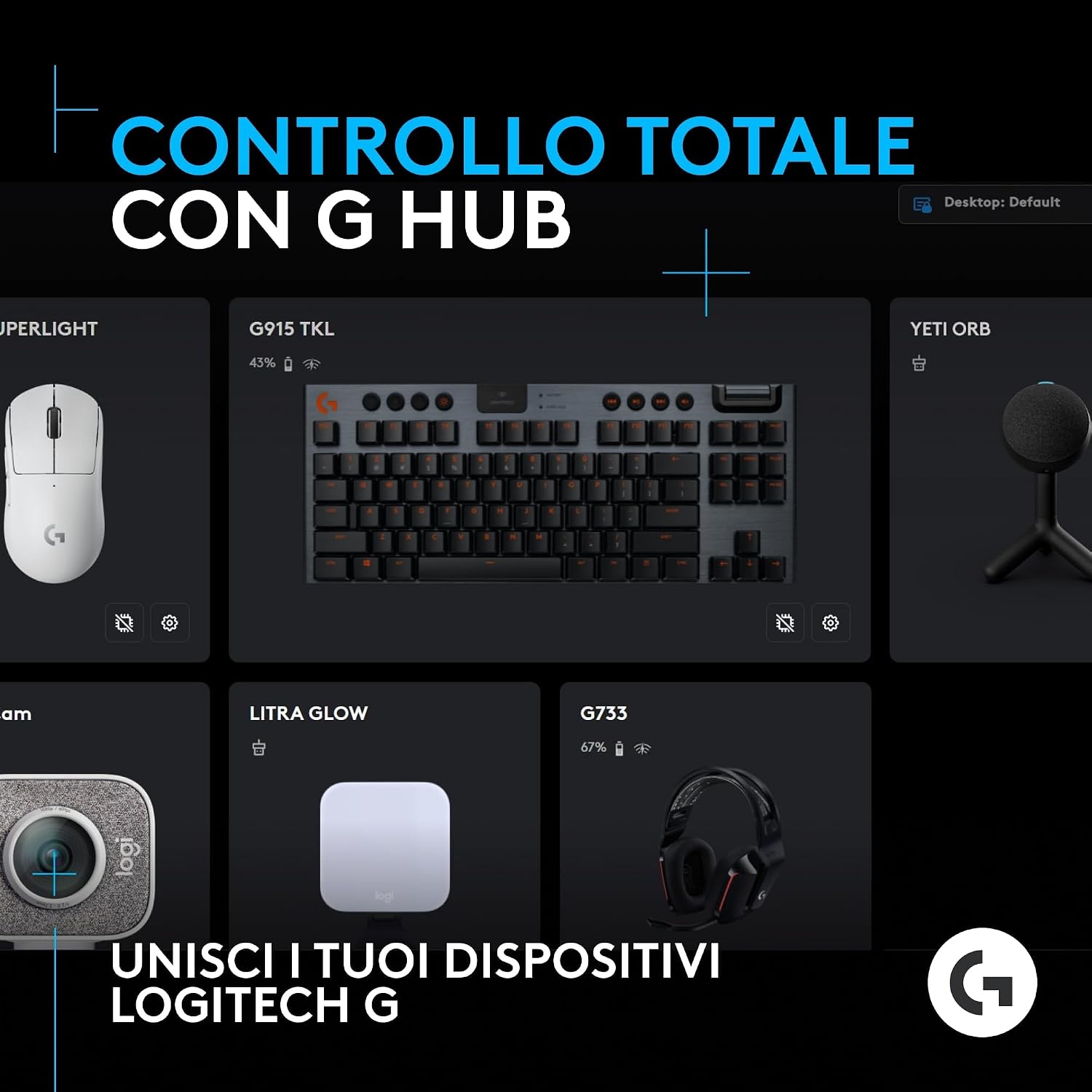 Yeti Orb Microfono a condensatore RGB per gaming con LIGHTSYNC - Microfono streaming - Immagine 5