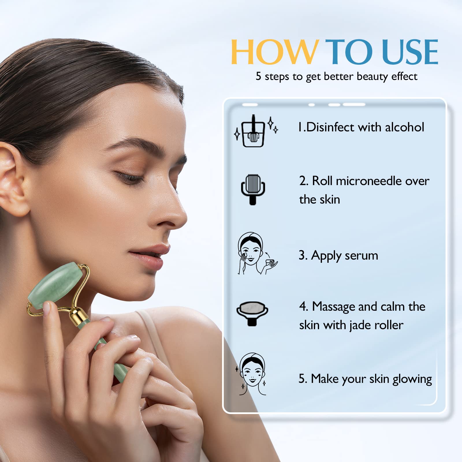 Derma Roller Microneedle Micro Dermaroller Needle Facial Microneedling