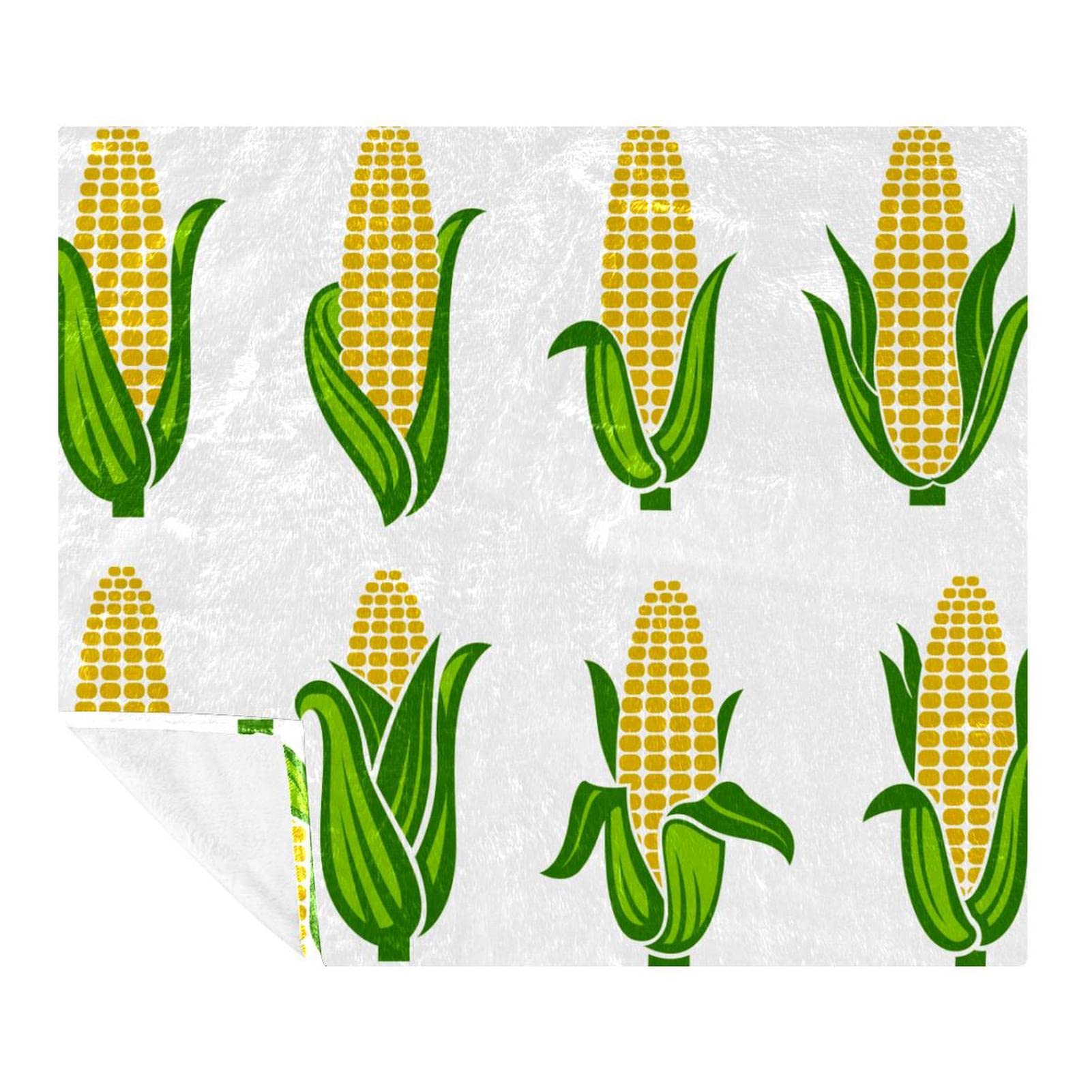 Couverture polaire microfibre douce 150x200 cm plaid Ripen Corn