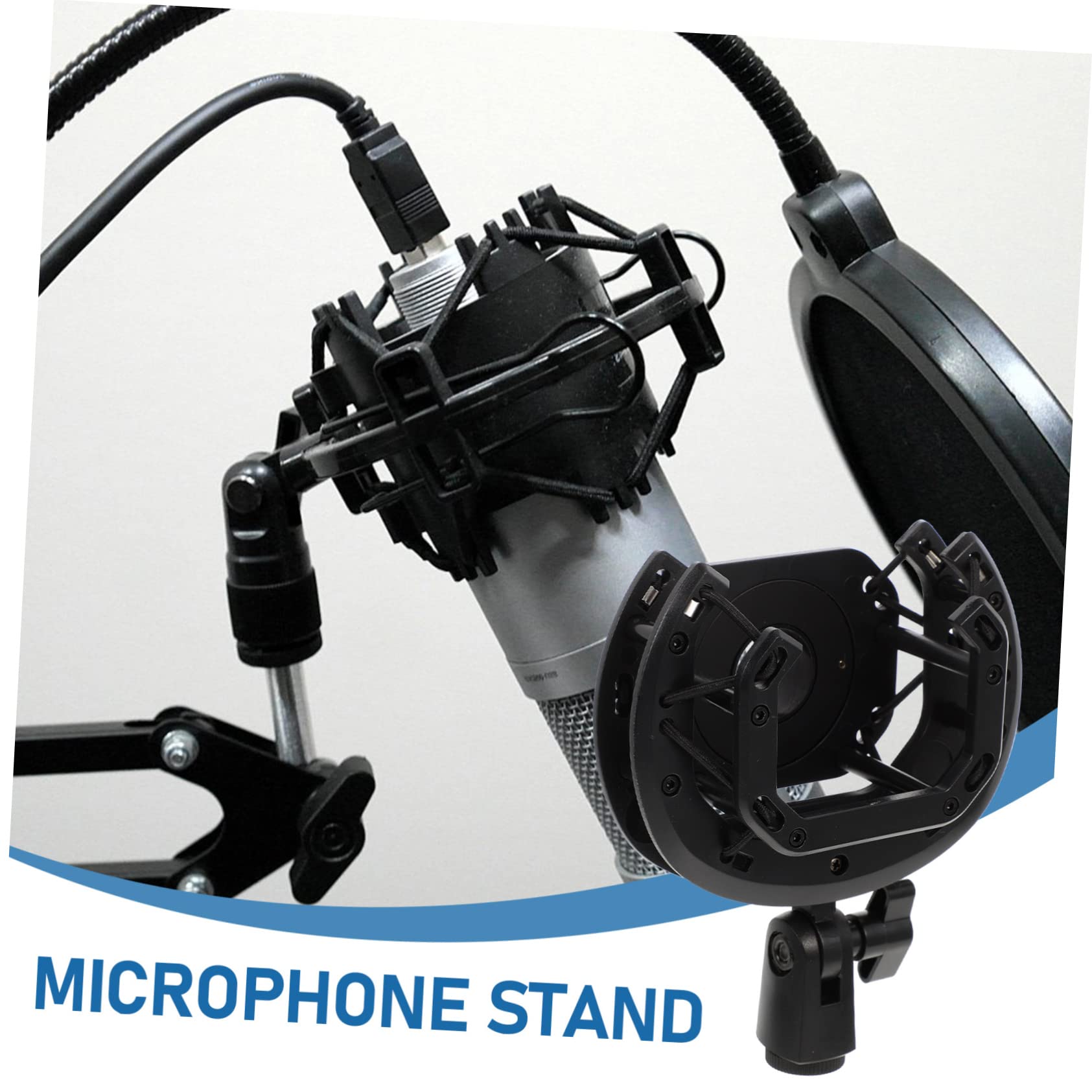 Generic Professional Microphone Shock Mount Vibration Mic Holder for Recording Podcasting and Broadcasting Compatible with Microphones Compact and Portable Design