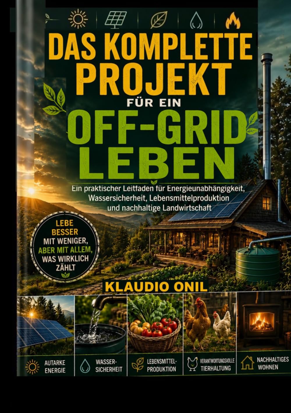 DAS KOMPLETTE PROJEKT FÜR EIN OFF-GRID-LEBEN: Ein praktischer Leitfaden für Energieunabhängigkeit, Wassersicherheit, Lebensmittelproduktion und nachhaltige Landwirtschaft