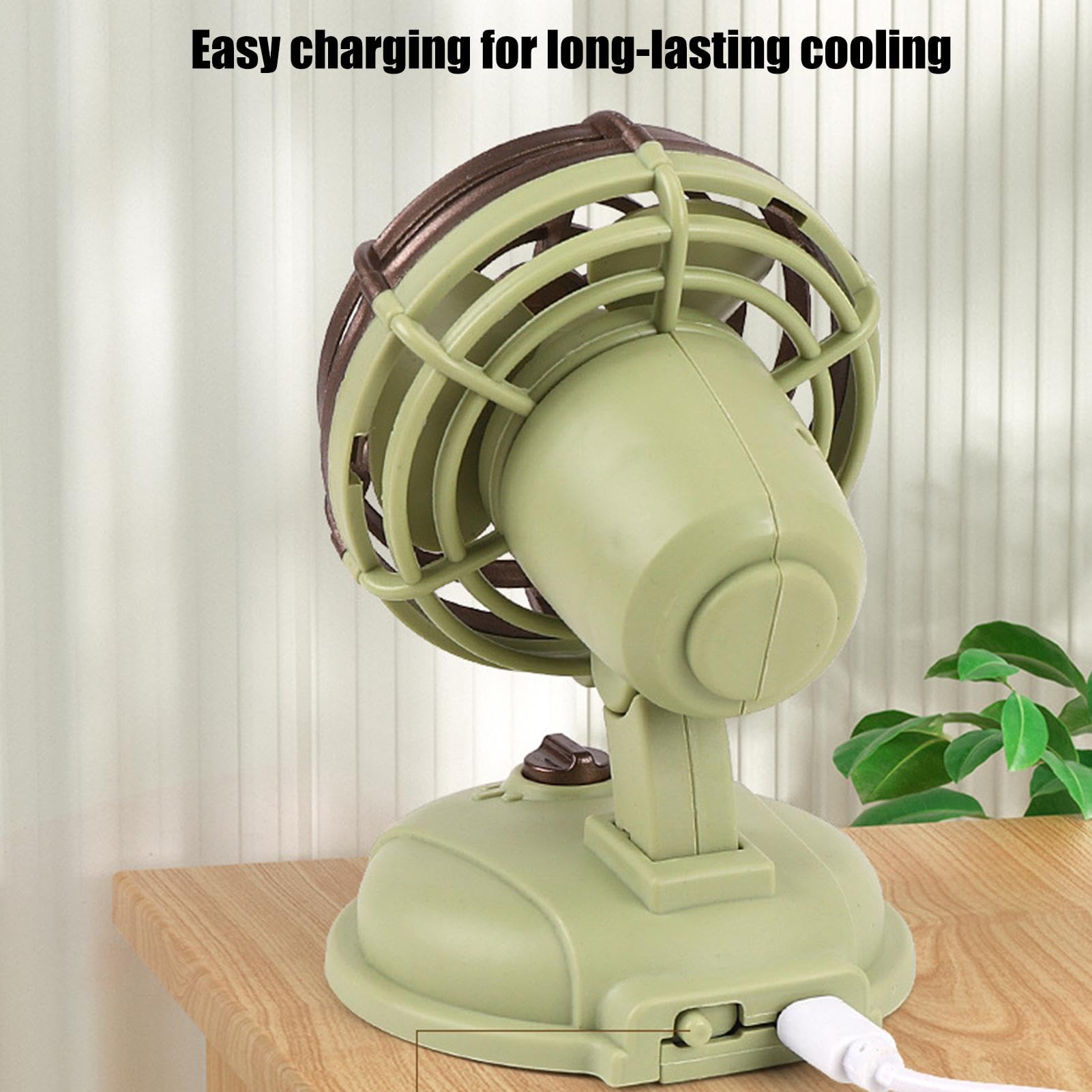 Amazon | レトロなデスクトップファン - 屋外のレトロなデスクトップの
