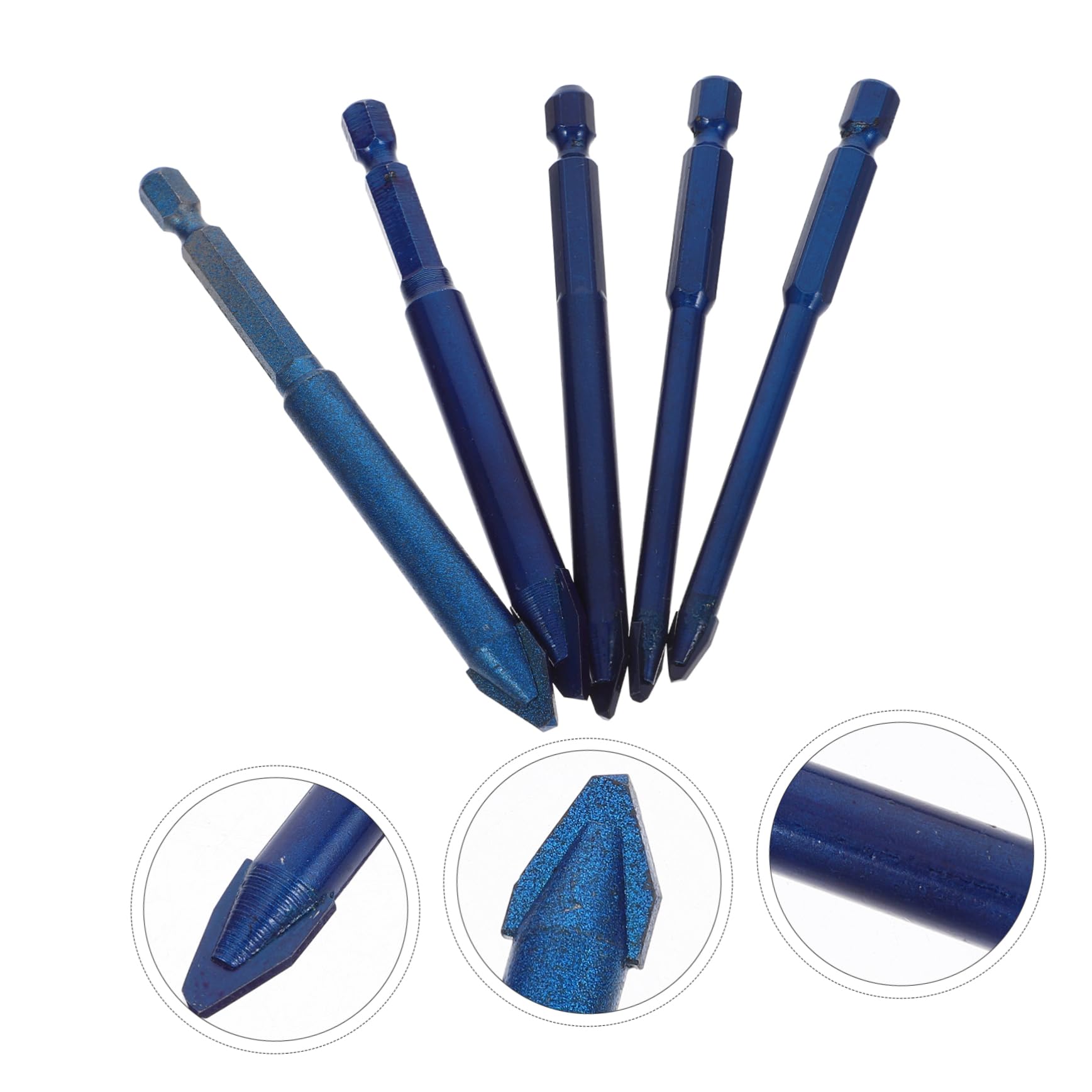 3 Set Punte Per Trapano Eccentriche Punte Per Muratura Per Perforazione Gres E Calcestruzzo Strumenti Professionali Per Diy E Lavori Da Te 5 Pezzi*3
