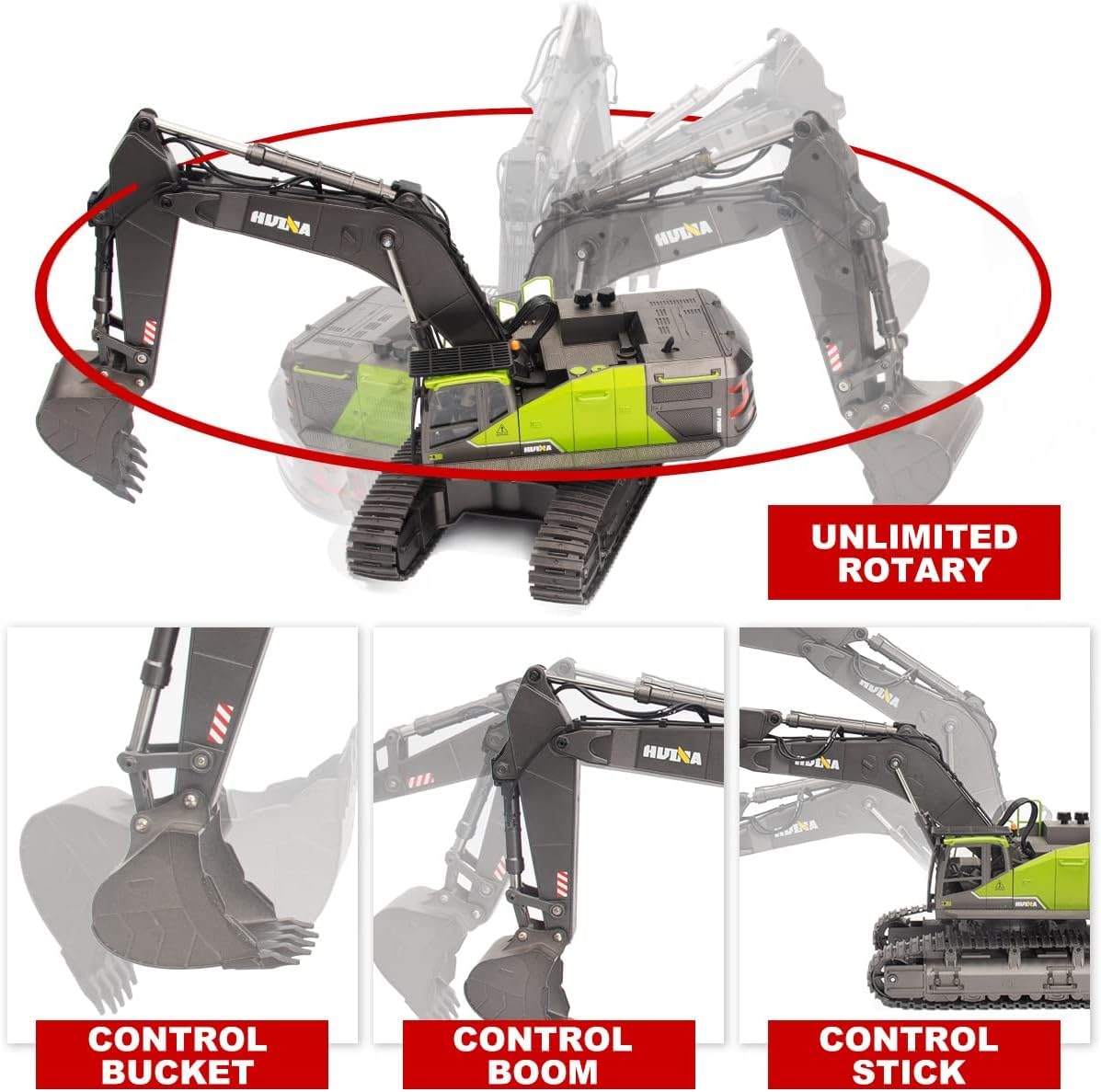 VISIONARY 1593 rc Excavator for Kids Fully Functional Remote