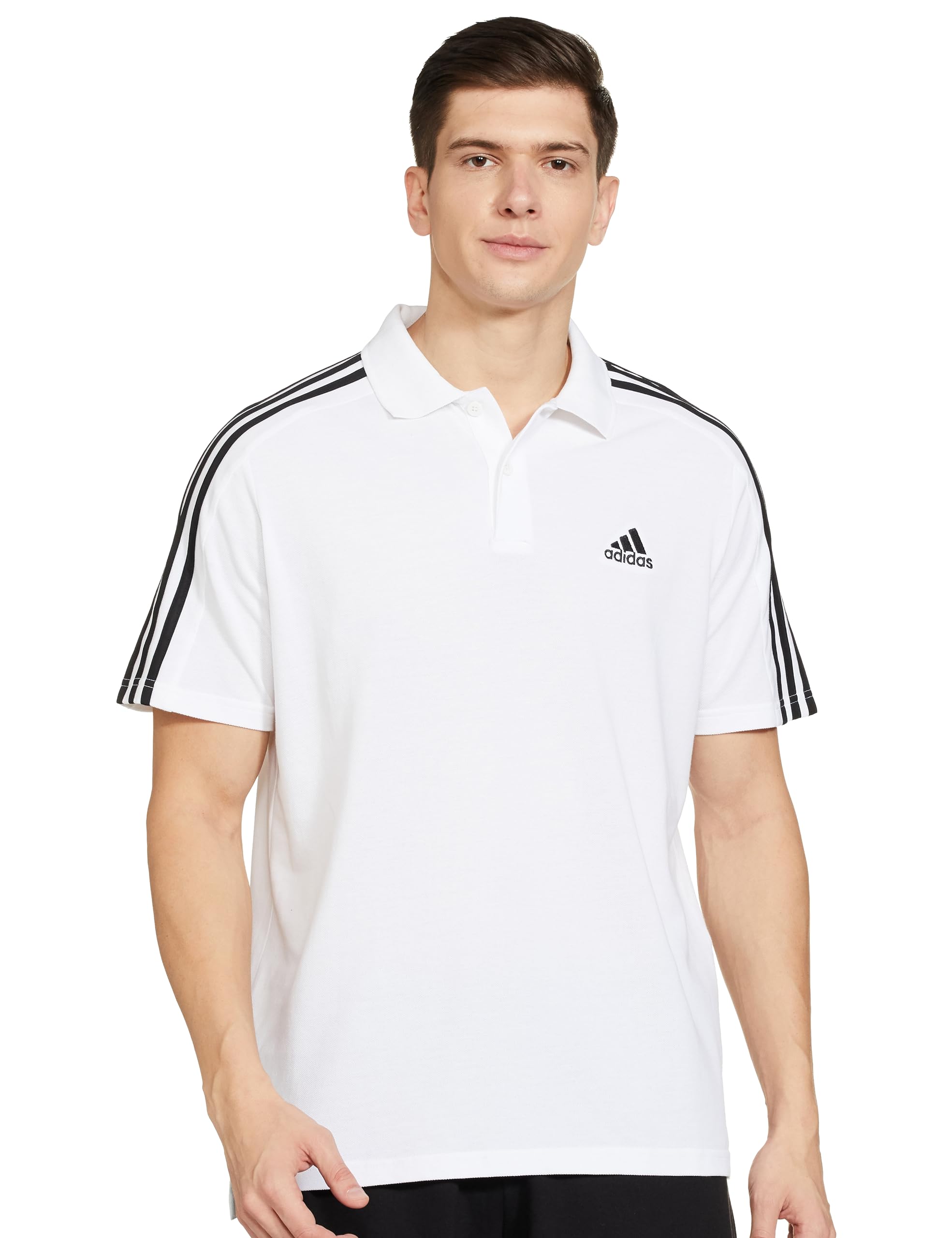 adidasMen's Fitted Polo Shirt
