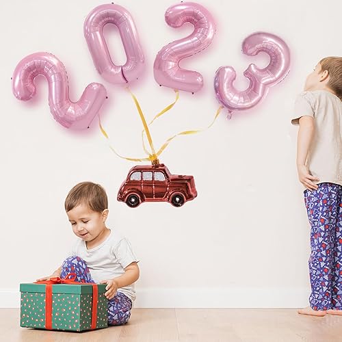 Miniatura 7 de Globo de números grandes color rosa de 40 pulgadas del 0 al 9, globo gigante de aluminio con números 0 para fiesta de cumpleaños, boda, despedida de