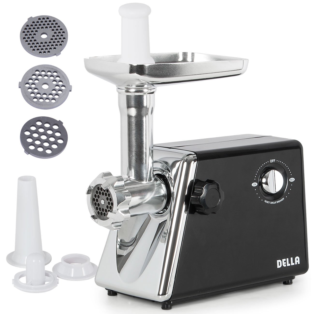 Buy Della Stainless Steel Electric Meat Grinder Kubbe Attachment w/ 3