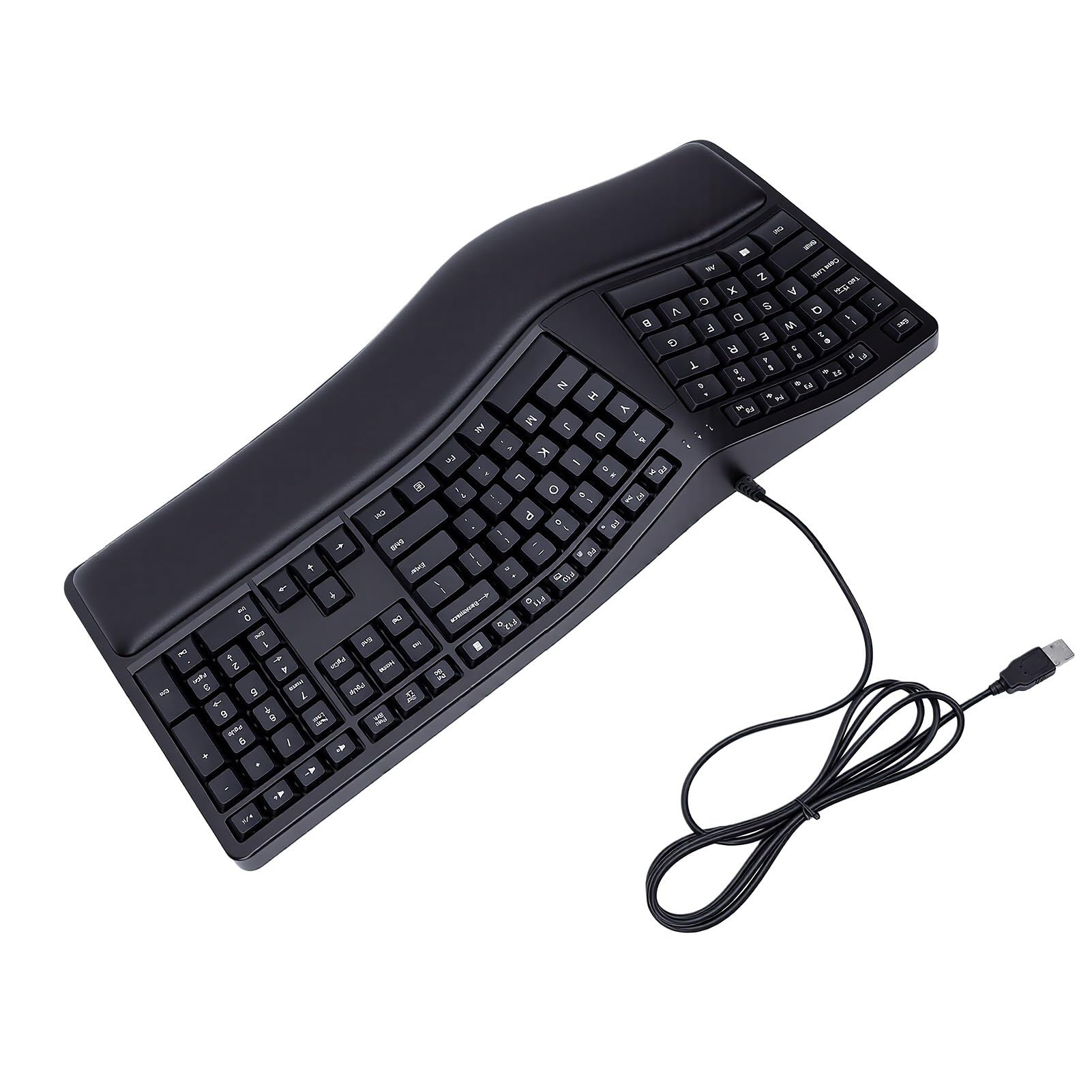 Sxhlseller Przewodowa Ergonomiczna Klawiatura, Podzielona Konstrukcja,