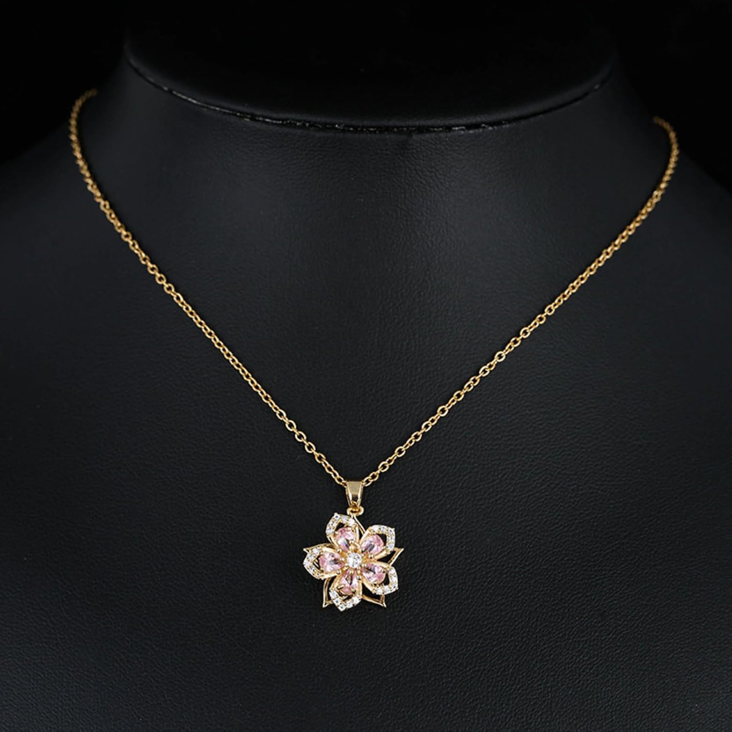 Blossom Blossom Spin: Dainty Rotatable Flower Choker for Women Blossom Spin: Dainty Rotatable Flower Choker for Women